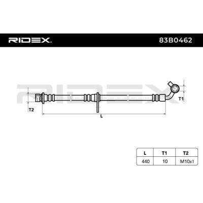 Brake Hose RIDEX 83B0462 83B0462 - photo 6