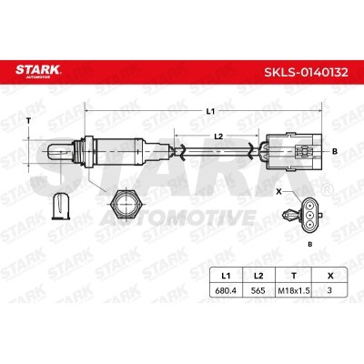 Lambda (Oxygen) Sensor Stark SKLS-0140132 SKLS-0140132 - photo 3