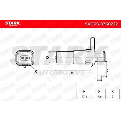 Crankshaft Pulse Sensor Stark SKCPS-0360222 SKCPS-0360222 - photo 5
