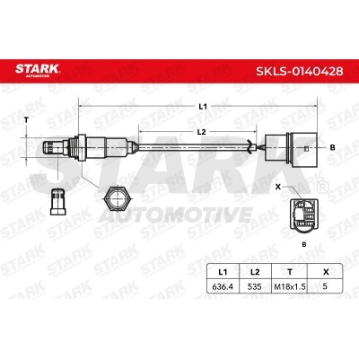 Lambda (Oxygen) Sensor Stark SKLS-0140428 SKLS-0140428 - photo 5