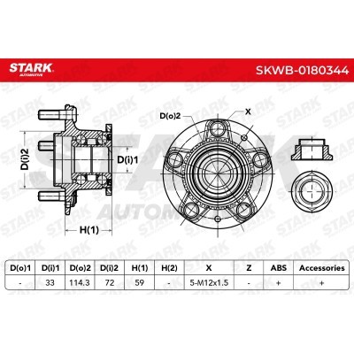 Wheel Bearing Stark SKWB-0180344 SKWB-0180344 - photo 3