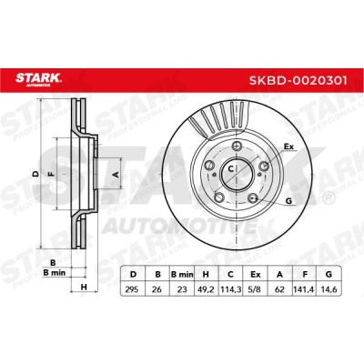 Brake Disc Stark SKBD-0020301 SKBD-0020301 - photo 5