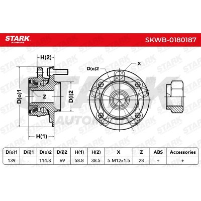 Wheel Bearing Stark SKWB-0180187 SKWB-0180187 - photo 4