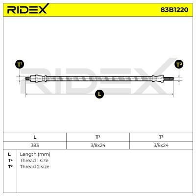Brake Hose RIDEX 83B1220 83B1220 - photo 5
