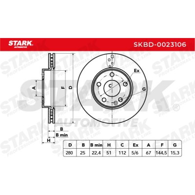 Brake Disc Stark SKBD-0023106 SKBD-0023106 - photo 5