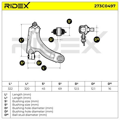 Control Arm RIDEX 273C0497 273C0497 - photo 6