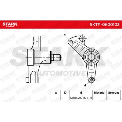 Belt Tensioner V-Ribbed Belt Stark SKTP-0600103 SKTP-0600103 - photo 6