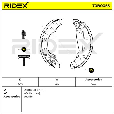 Brake Pads Set RIDEX 70B0055 70B0055 - photo 6
