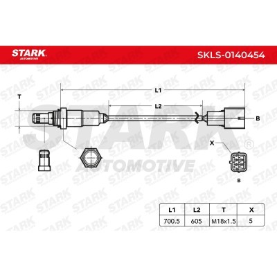 Lambda (Oxygen) Sensor Stark SKLS-0140454 SKLS-0140454 - photo 5