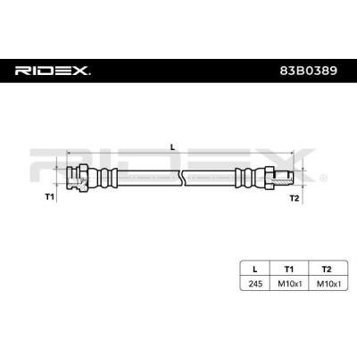 Brake Hose RIDEX 83B0389 83B0389 - photo 5