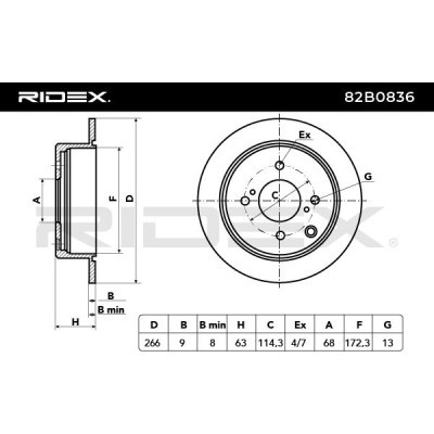 Brake Disc RIDEX 82B0836 82B0836 - photo 4