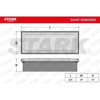 Air Filter Stark SKAF-0060063 SKAF-0060063 - photo 3