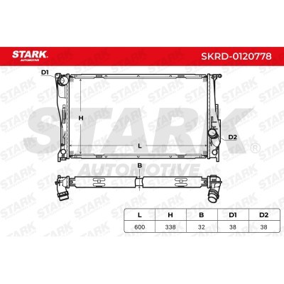 Radiator, Engine Cooling Stark SKRD-0120778 SKRD-0120778 - photo 6