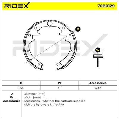 Brake Pads Set RIDEX 70B0129 70B0129 - photo 5
