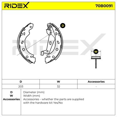 Brake Pads Set RIDEX 70B0091 70B0091 - photo 5