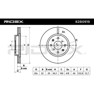 Brake Disc RIDEX 82B0919 82B0919 - photo 6
