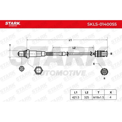 Lambda (Oxygen) Sensor Stark SKLS-0140055 SKLS-0140055 - photo 3