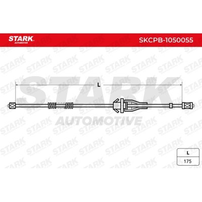 Cable Pull, Parking Brake Stark SKCPB-1050055 SKCPB-1050055 - photo 3