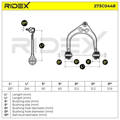 Control Arm RIDEX 273C0448 273C0448 - photo 3