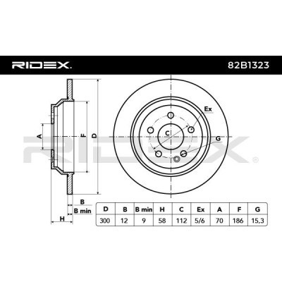 Brake Disc RIDEX 82B1323 82B1323 - photo 6