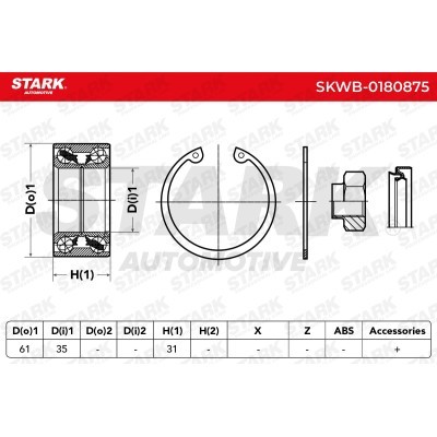Wheel Bearing Stark SKWB-0180875 SKWB-0180875 - photo 7