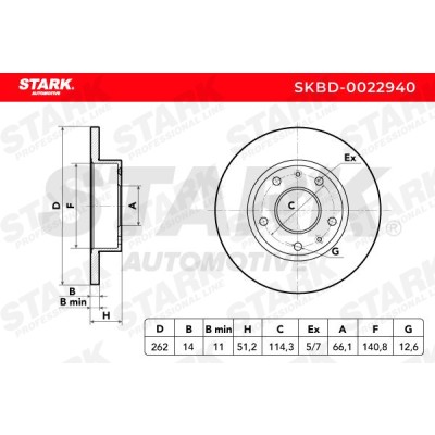 Brake Disc Stark SKBD-0022940 SKBD-0022940 - photo 5