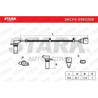Crankshaft Pulse Sensor Stark SKCPS-0360209 SKCPS-0360209 - photo 3