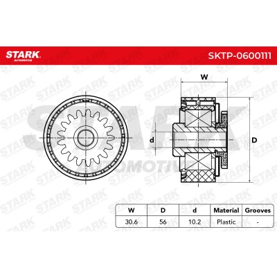 Belt Tensioner V-Ribbed Belt Stark SKTP-0600111 SKTP-0600111 - photo 5