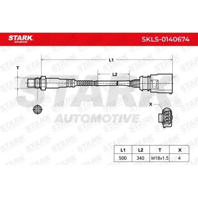 Lambda (Oxygen) Sensor Stark SKLS-0140674 SKLS-0140674 - photo 6