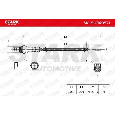 Lambda (Oxygen) Sensor Stark SKLS-0140571 SKLS-0140571 - photo 6