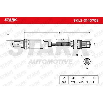 Lambda (Oxygen) Sensor Stark SKLS-0140708 SKLS-0140708 - photo 6
