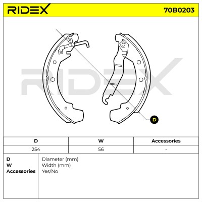 Brake Pads Set RIDEX 70B0203 70B0203 - photo 6