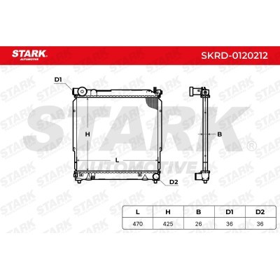 Radiator, Engine Cooling Stark SKRD-0120212 SKRD-0120212 - photo 8