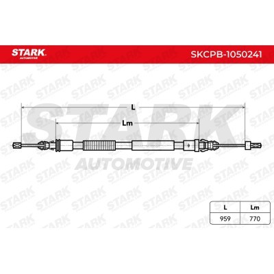 Cable Pull, Parking Brake Stark SKCPB-1050241 SKCPB-1050241 - photo 7
