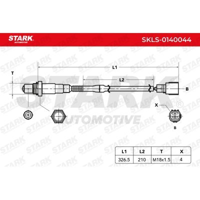 Lambda (Oxygen) Sensor Stark SKLS-0140044 SKLS-0140044 - photo 3
