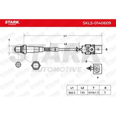 Lambda (Oxygen) Sensor Stark SKLS-0140609 SKLS-0140609 - photo 6
