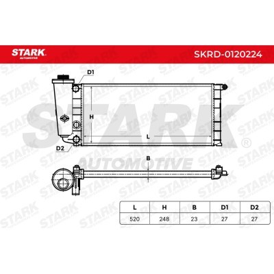 Radiator, Engine Cooling Stark SKRD-0120224 SKRD-0120224 - photo 4