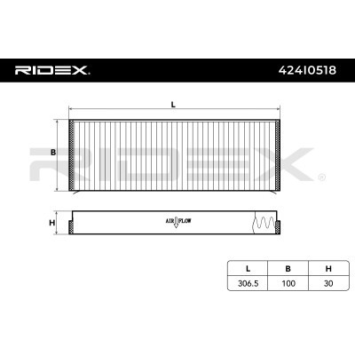 Cabin Air Filter RIDEX 424I0518 424I0518 - photo 6