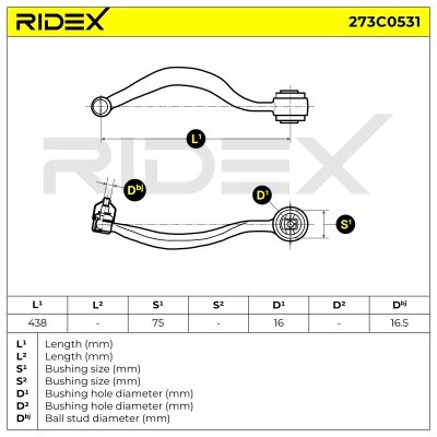 Control Arm RIDEX 273C0531 273C0531 - photo 6