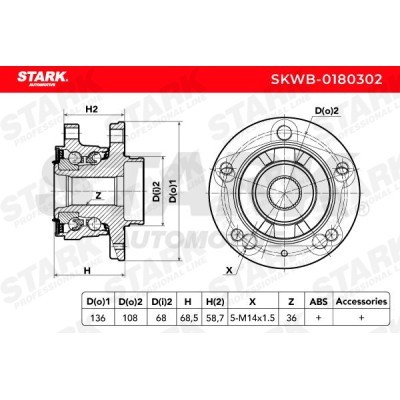 Wheel Bearing Stark SKWB-0180302 SKWB-0180302 - photo 6