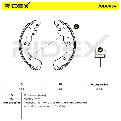 Brake Pads Set RIDEX 70B0054 70B0054 - photo 5