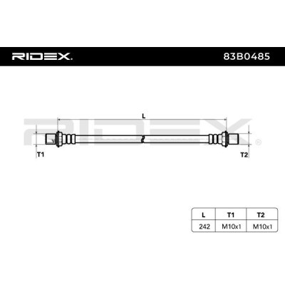 Brake Hose RIDEX 83B0485 83B0485 - photo 7