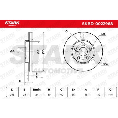 Brake Disc Stark SKBD-0022968 SKBD-0022968 - photo 5