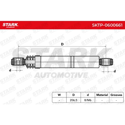 Belt Tensioner V-Ribbed Belt Stark SKTP-0600661 SKTP-0600661 - photo 6