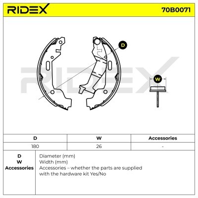 Brake Pads Set RIDEX 70B0071 70B0071 - photo 6