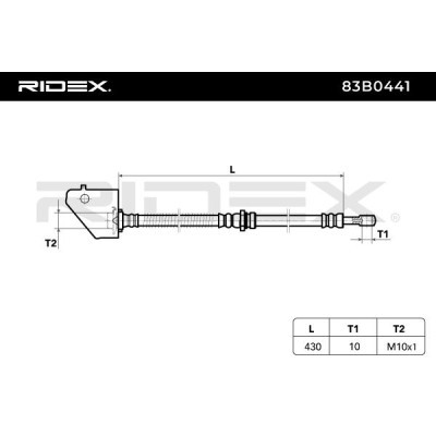 Brake Hose RIDEX 83B0441 83B0441 - photo 6