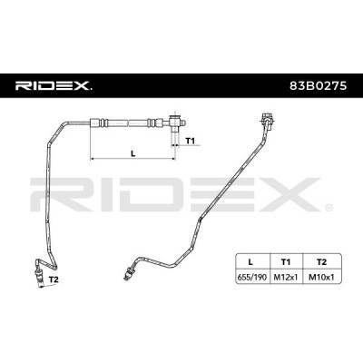 Brake Hose RIDEX 83B0275 83B0275 - photo 3