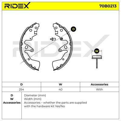 Brake Pads Set RIDEX 70B0213 70B0213 - photo 5