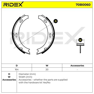 Brake Pads Set RIDEX 70B0060 70B0060 - photo 5