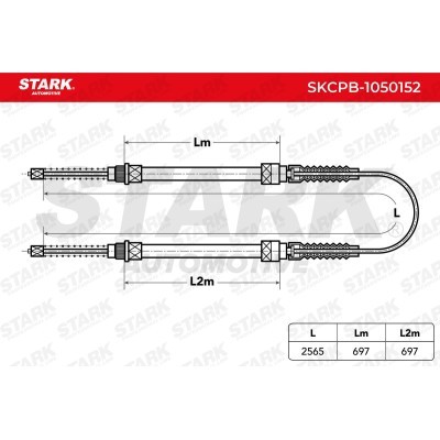 Cable Pull, Parking Brake Stark SKCPB-1050152 SKCPB-1050152 - photo 3